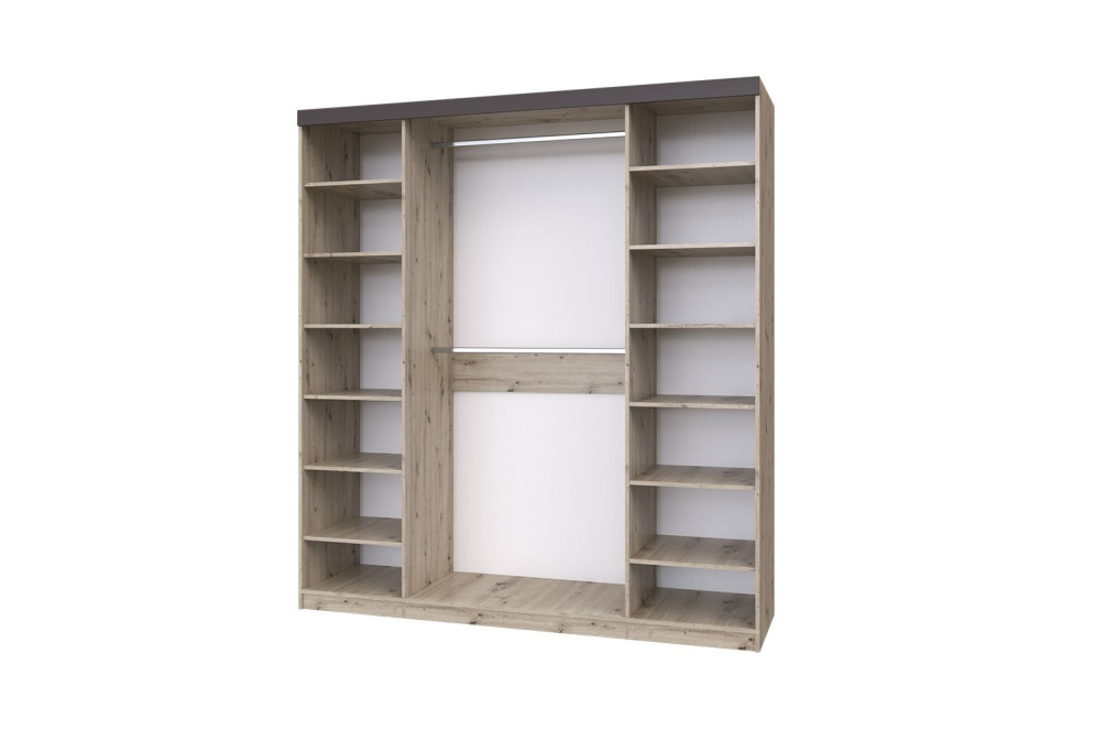 Шкаф 4-х дверный ШР-4 (без зеркал) Тиана, Дуб Бонифаций/Вольфрам 