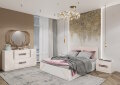 Спальня модульная Палермо, Белый/Беж матовый 