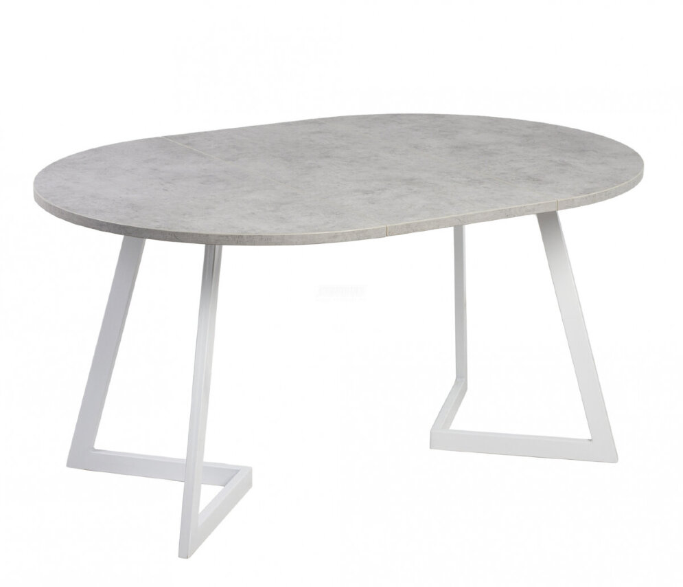 Стол раздвижной круглый Рим 940 опора белая 
