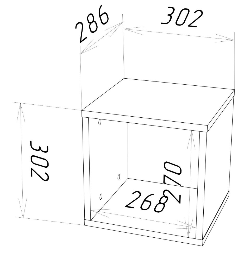 Полка навесная Т-11 Stern (Штерн), сонома 