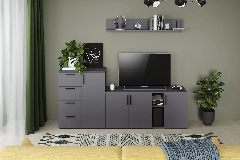 Полка 16.490 Эйр, Серый Графит 