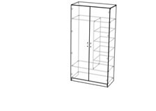 Шкаф двухстворчатый Юта 