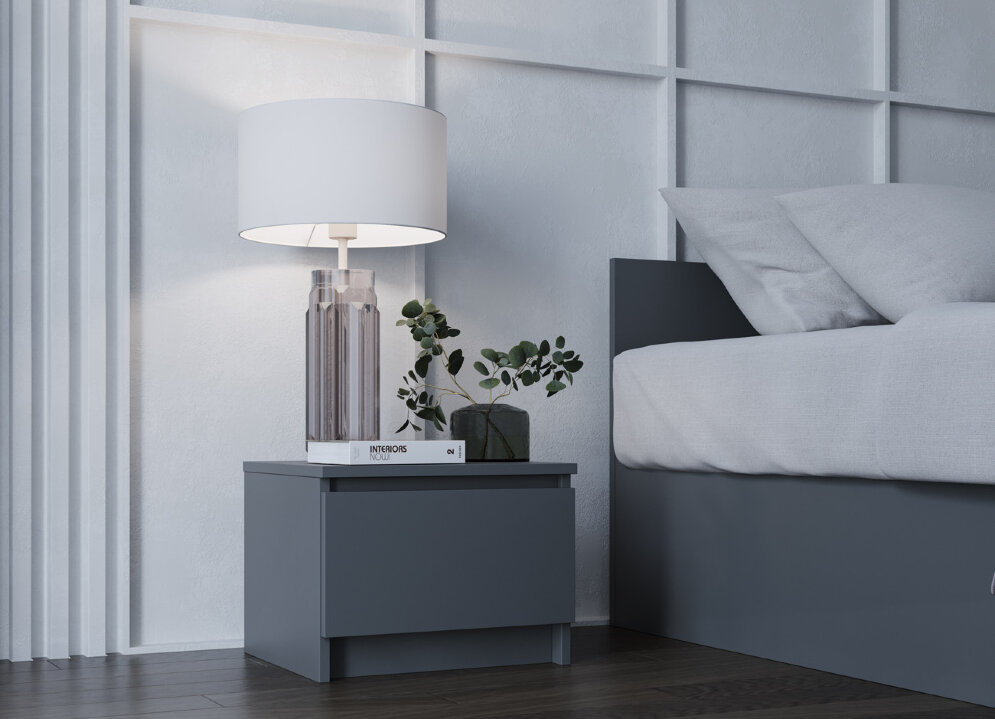 Тумба прикроватная Мори ТПМ 400.1 графит 