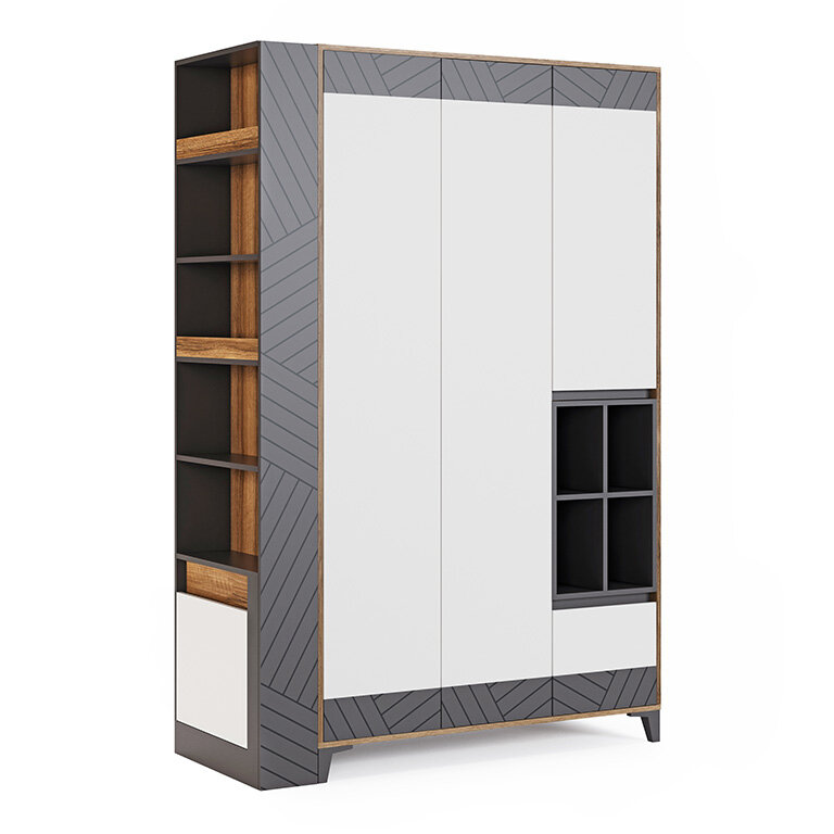 Шкаф универсальный со стеллажом Гринвич  