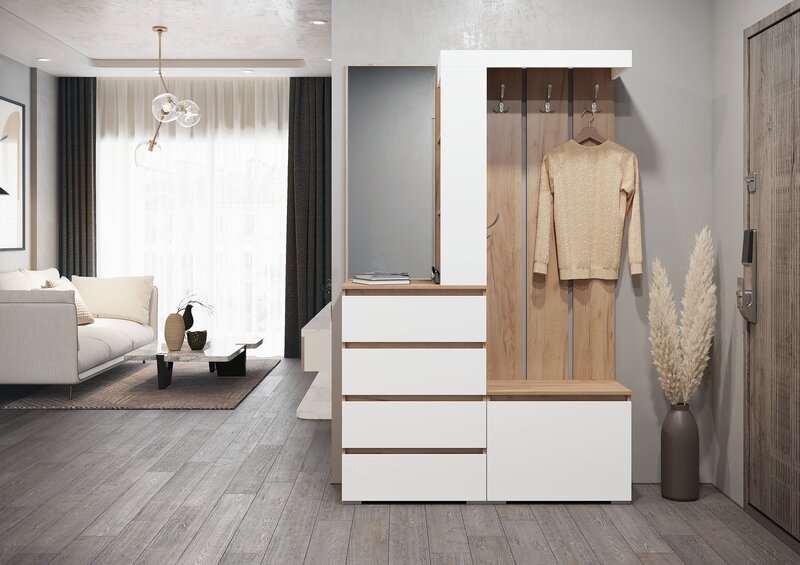 Прихожая Хелен, крафт золотой 