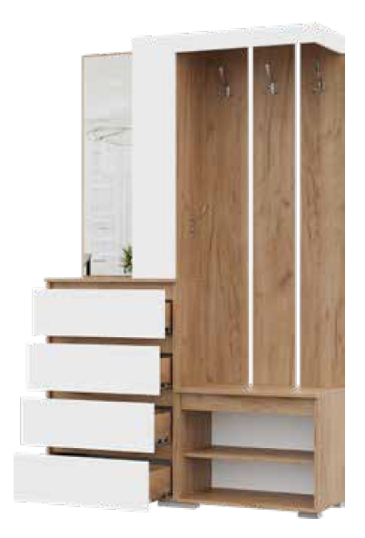 Прихожая Хелен, крафт золотой 