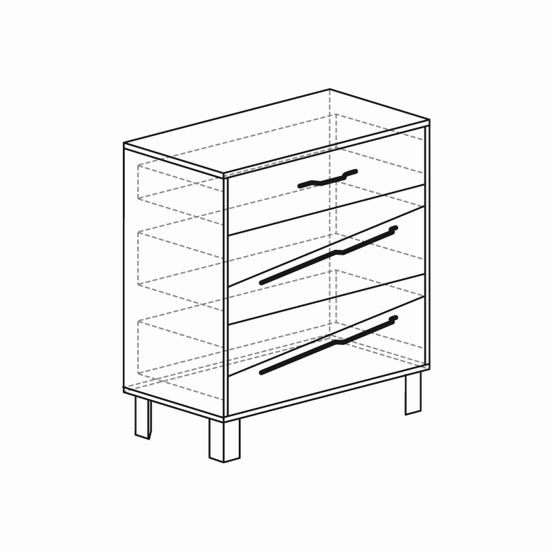 Комод 593 (серия 4)  