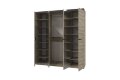 Шкаф 4-х дверный ШР-4 (с 2 зеркалами) Тиана, Дуб Бонифаций/Вольфрам 