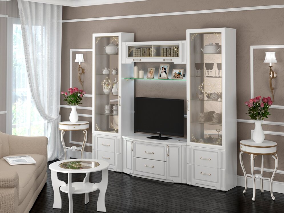 Полка стеклянная Виктория №38 