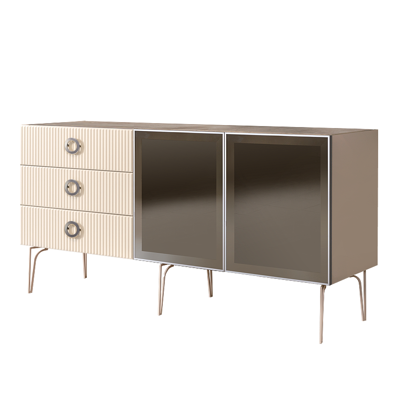 Комод (для гостиной) 1.6 БМКМ-4(Fi) [5] (2 двери стекло) Bogemia Fillini 