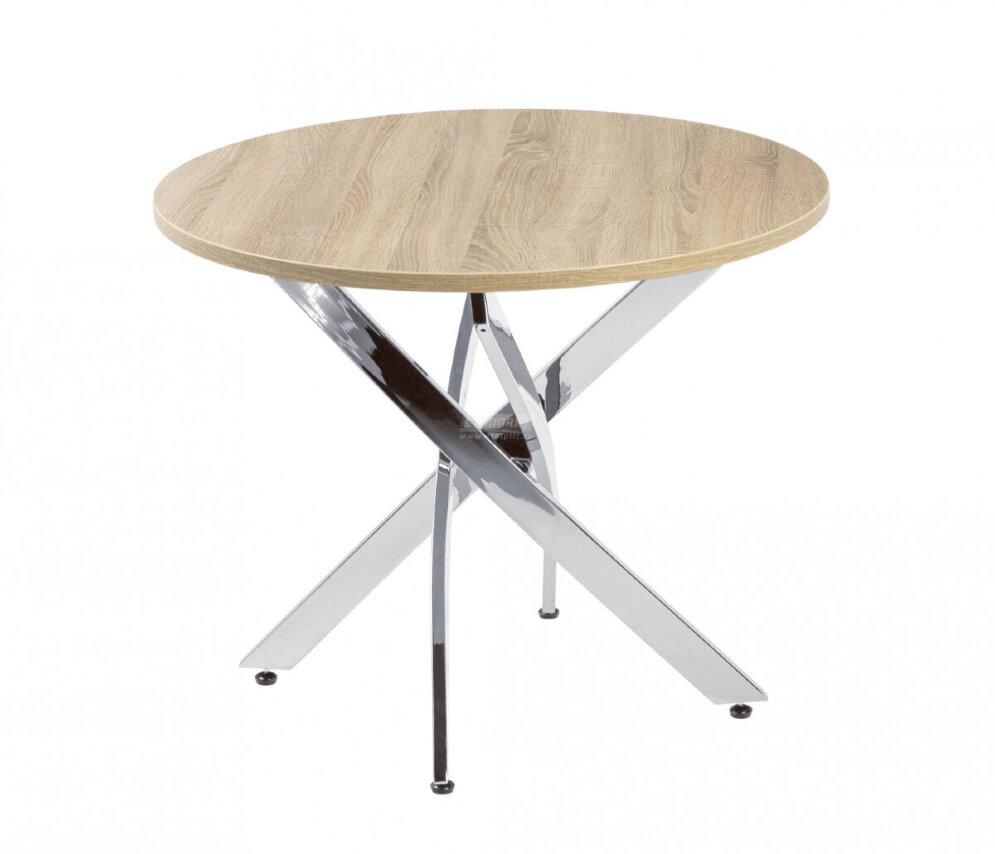 Стол круглый Фиеро 900 опора хром 