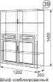 Шкаф комбинированный Виктория №39 