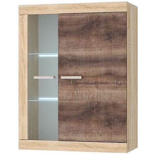 Витрина навесная ВНС-800 Соната, Сонома/Сакраменто 