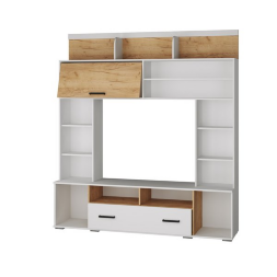 Гостиная Оскар-18 ОГЦС-2, Белый/Дуб крафт золотой