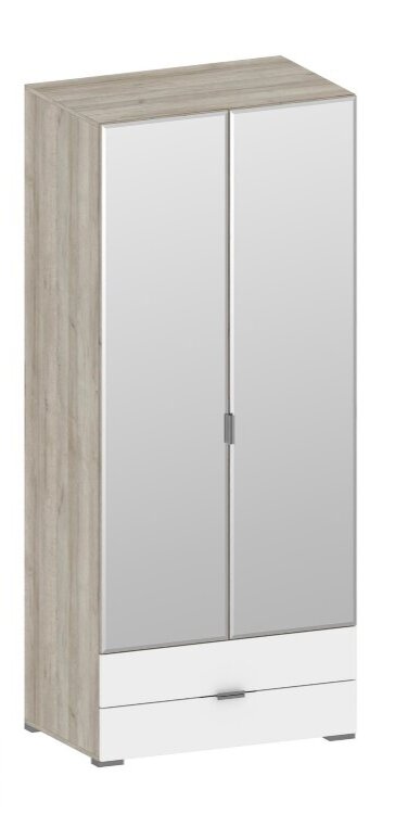 Шкаф 2 двери 2 ящика с зеркалами ШК-3006 Анима  