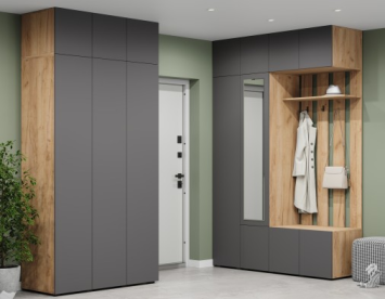 Шкаф / Антресоль 1200 Челси, Дуб золотистый / Графит​