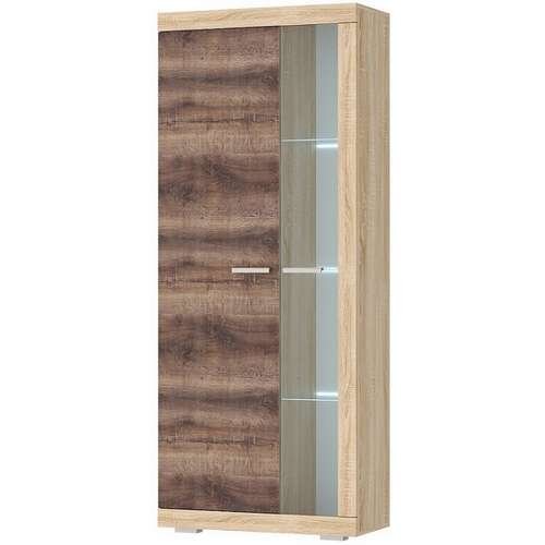 Шкаф-витрина ШВС-800 Соната, Сонома/Сакраменто 