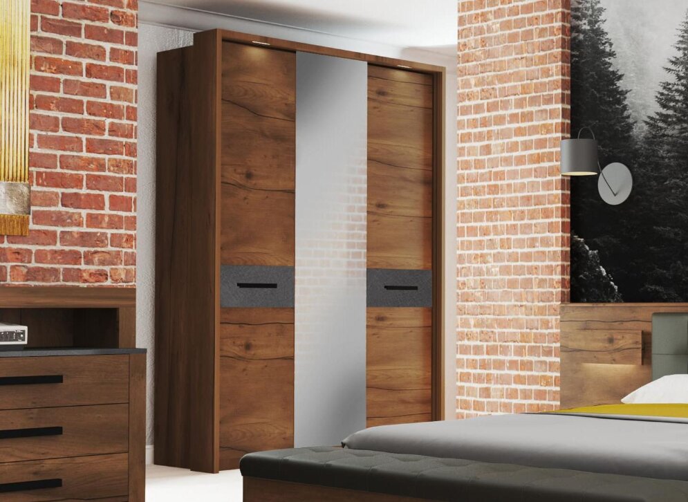 Шкаф 3-х дверный с обрамлением Глазго 