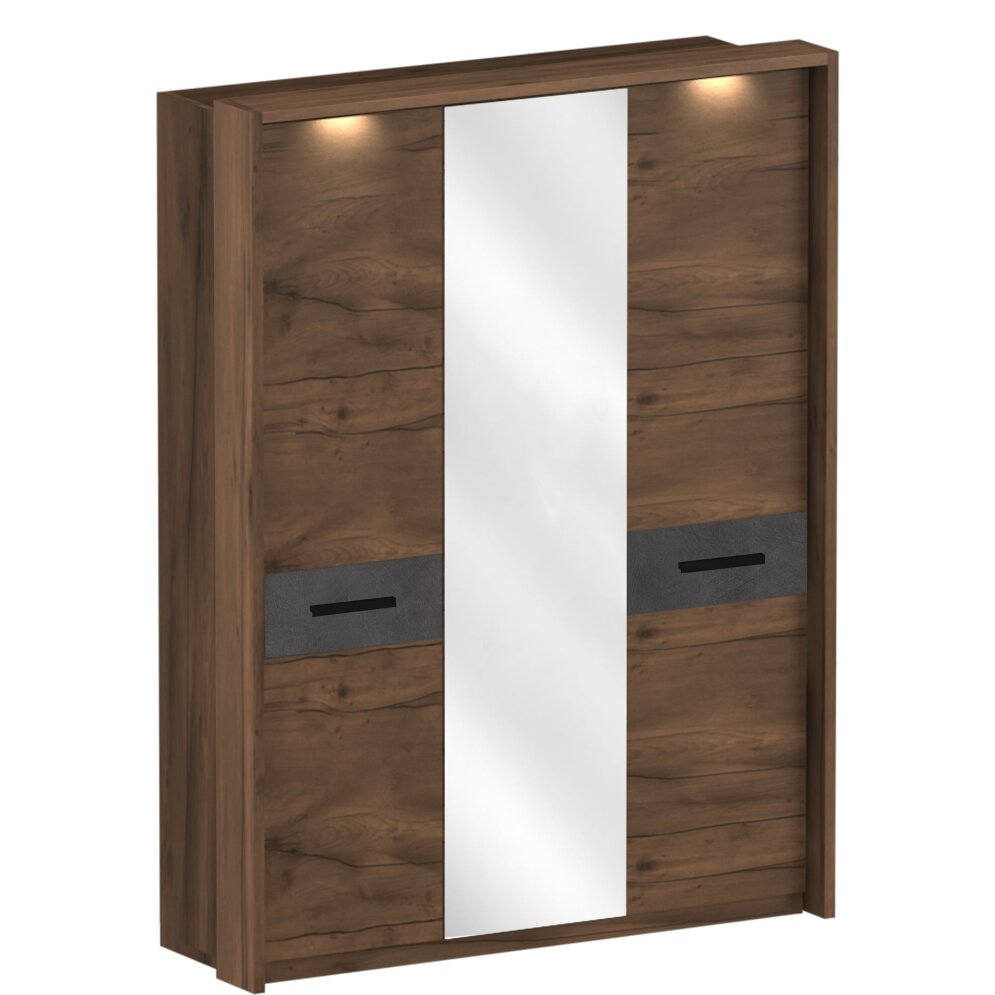 Шкаф 3-х дверный с обрамлением Глазго 