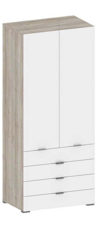 Шкаф 2 двери 4 ящика ШК-3007 Анима  