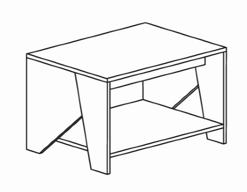 Стол журнальный 596 (серия 4) 