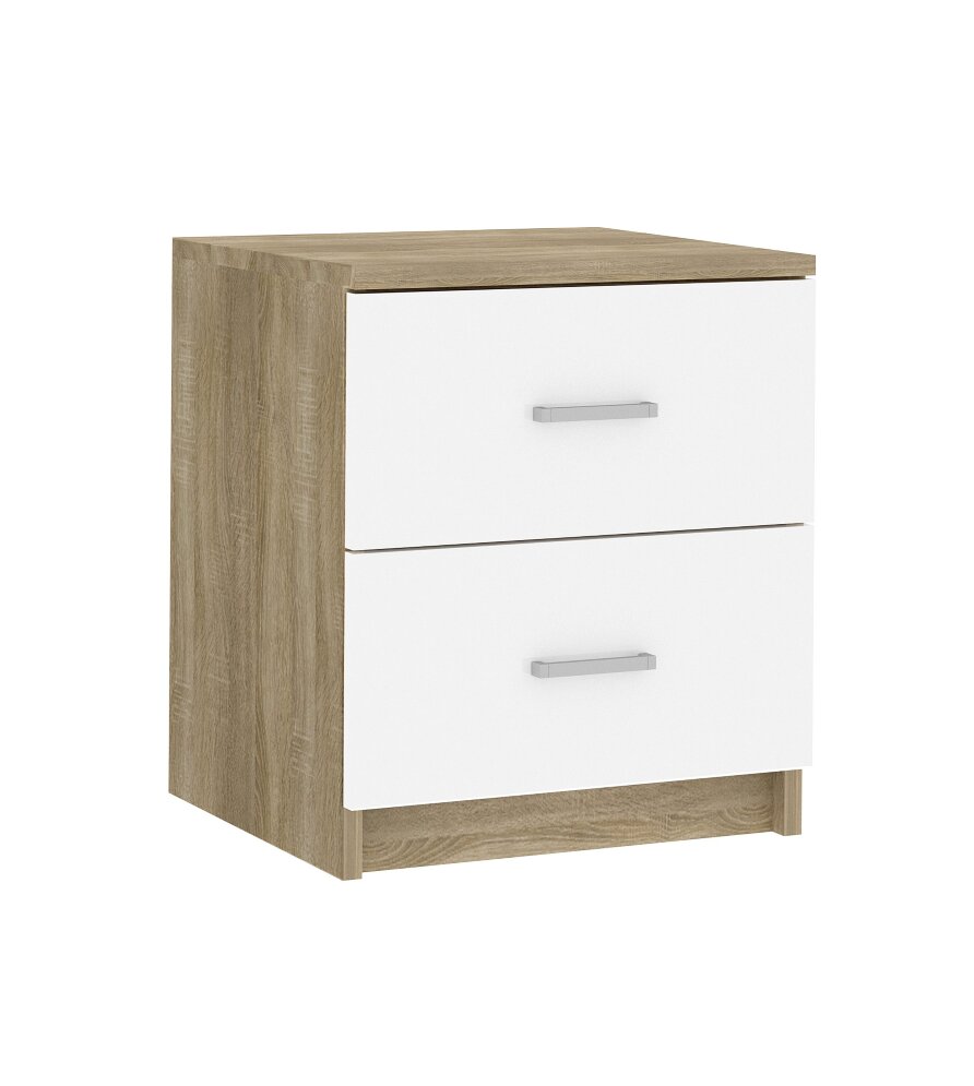 Тумба прикроватная Бланка, сонома / белый 