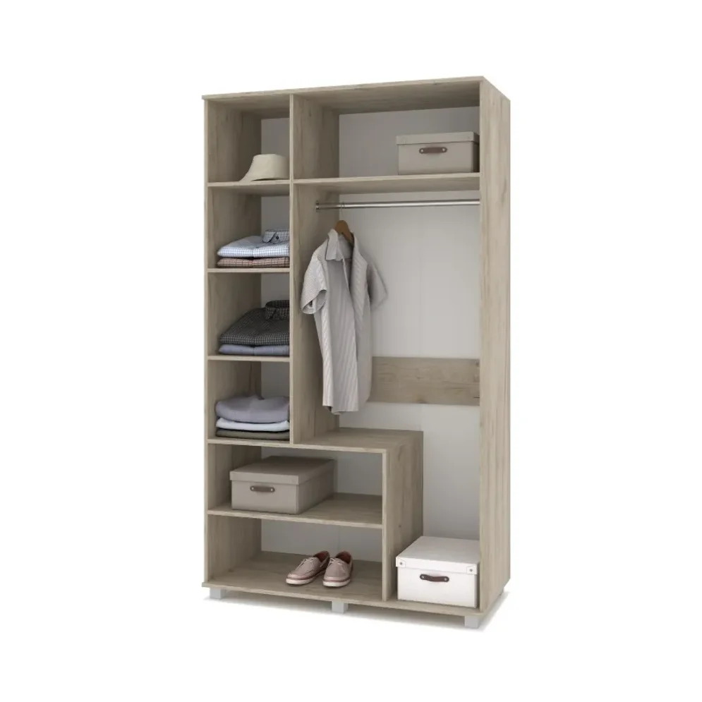 Шкаф трехстворчатый В32 Виора, Серый дуб/Белый 