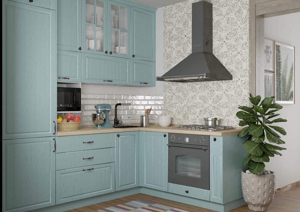 Кухня Кантри (роял вуд голубой)  