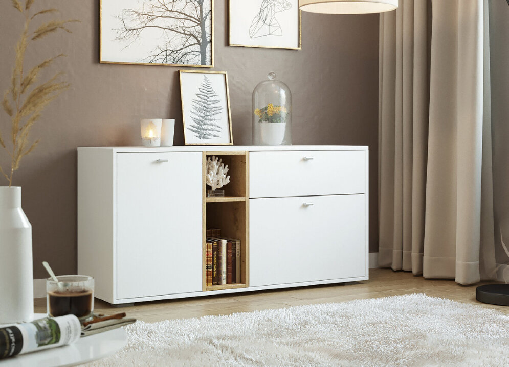 Комод Ланс К101, белый 