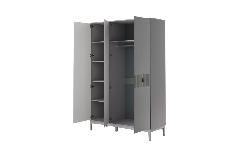 Шкаф 3-х дверный Фарго, Антрацит 