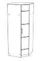 Шкаф угловой Сакура   