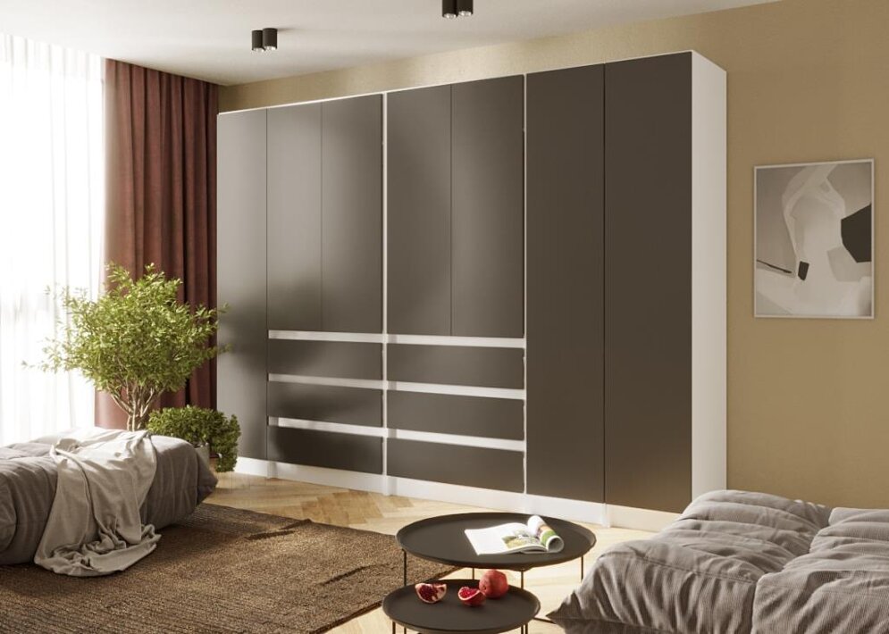 Шкаф 1200 Парус, белый/Графит 