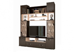 Гостиная Оскар-18 ОГЦС-1, Венге/Дуб молочный