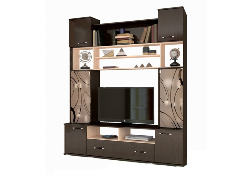 Гостиная Оскар-18 ОГЦС-1, Венге/Дуб молочный 