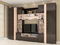 Гостиная Оскар-18 ОГЦС-1, Венге/Дуб молочный