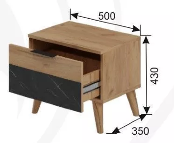 Тумба прикроватная Ольга-4