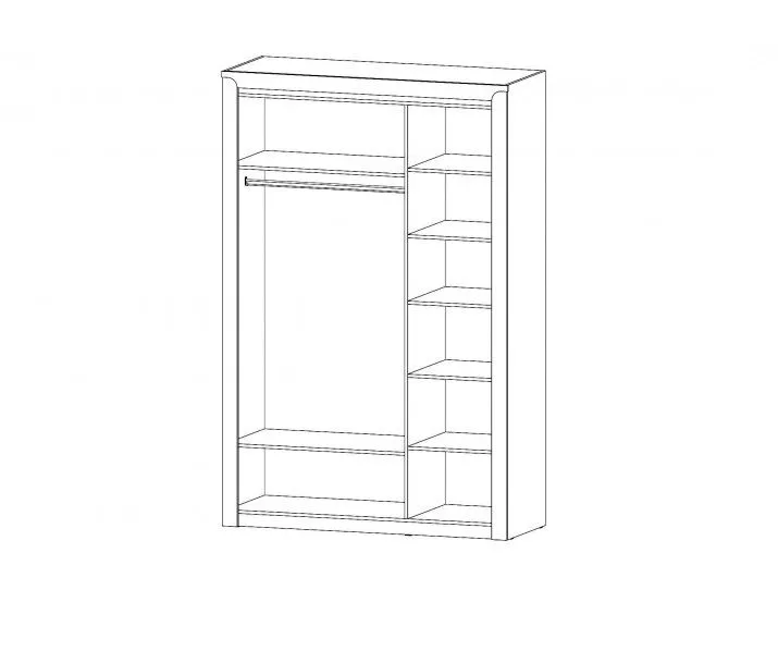 Шкаф трехстворчатый Регина, Сандал 