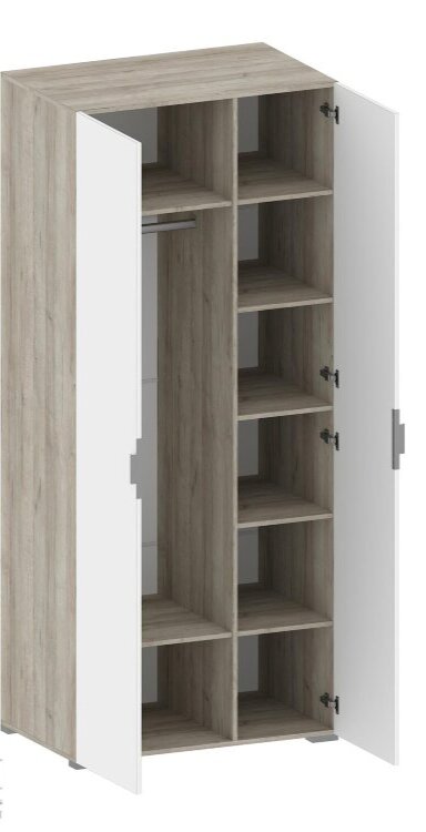 Шкаф 2 двери комбинированный с зеркалами ШК-3009  Анима   