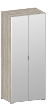 Шкаф 2 двери комбинированный с зеркалами ШК-3009  Анима