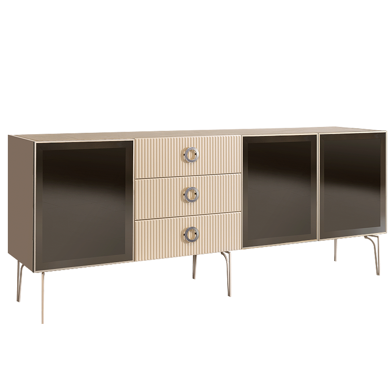 Комод (для гостиной) 2.1 БМКМ-5(Fi) [5] (3-двери стекло) Bogemia Fillini 