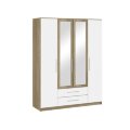 Шкаф 4-х дверный Бланка, сонома / белый 