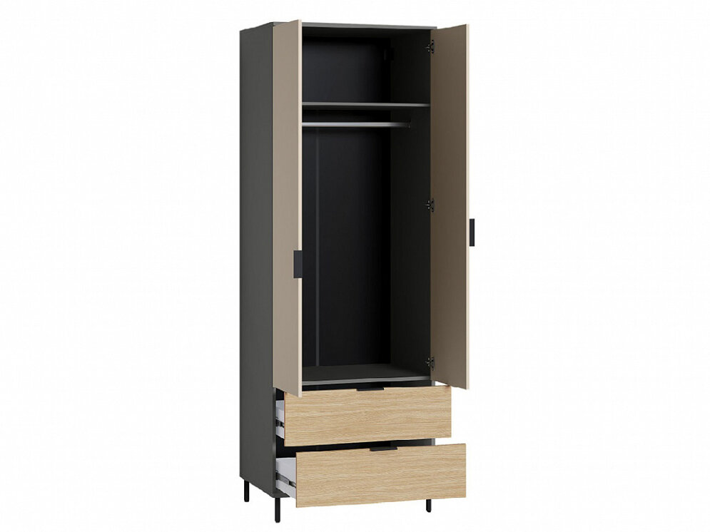 Шкаф 2-х створчатый 16.317.02 Марвэл, тёмно-серый 