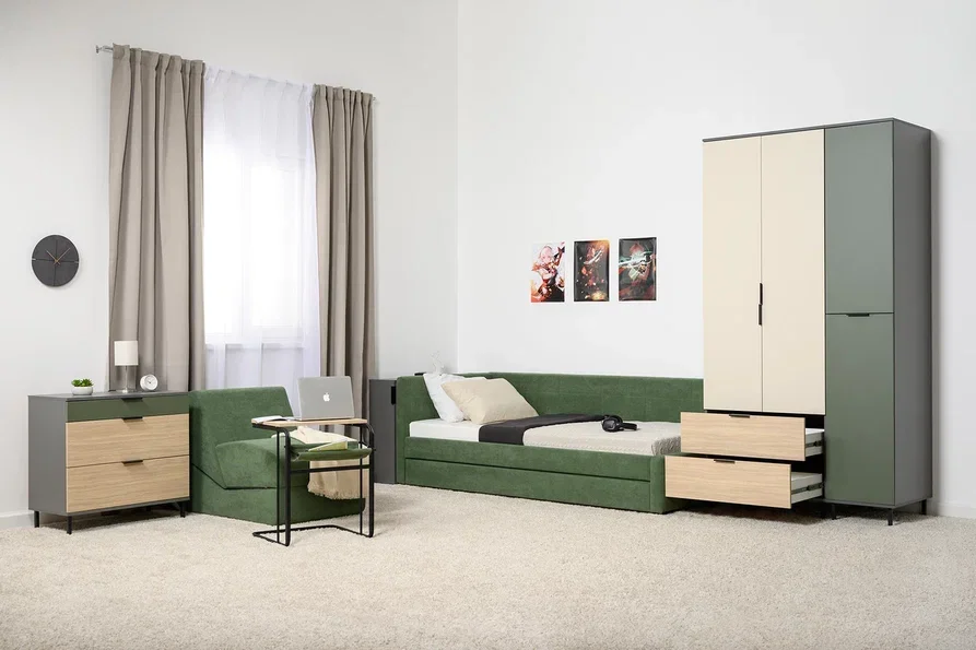 Шкаф 2-х створчатый 16.317.02 Марвэл, тёмно-серый 