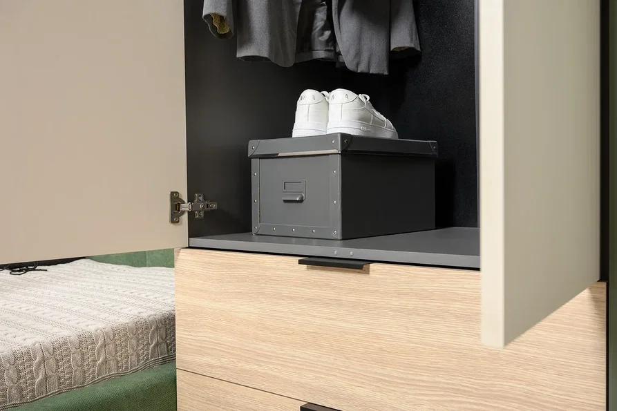 Шкаф 2-х створчатый 16.317.02 Марвэл, тёмно-серый 