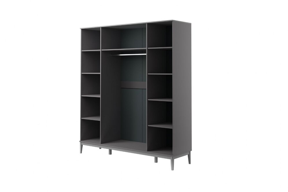 Шкаф 4-х дверный Фарго, Антрацит 