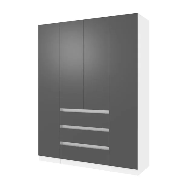 Шкаф 1600 Парус, белый/Графит 
