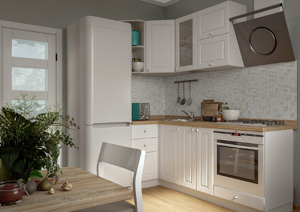 Кухня Прованс (дуб белый фактурный) 