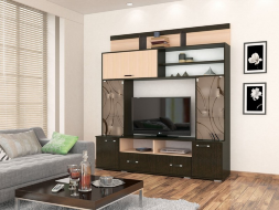 Гостиная Оскар-18 ОГЦС-2, Венге/Дуб молочный