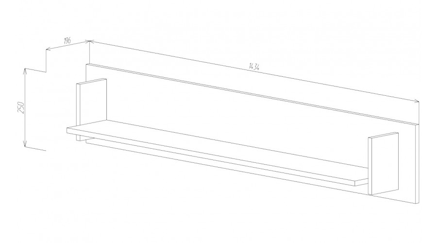 Полка Бостон, Анкор светлый 