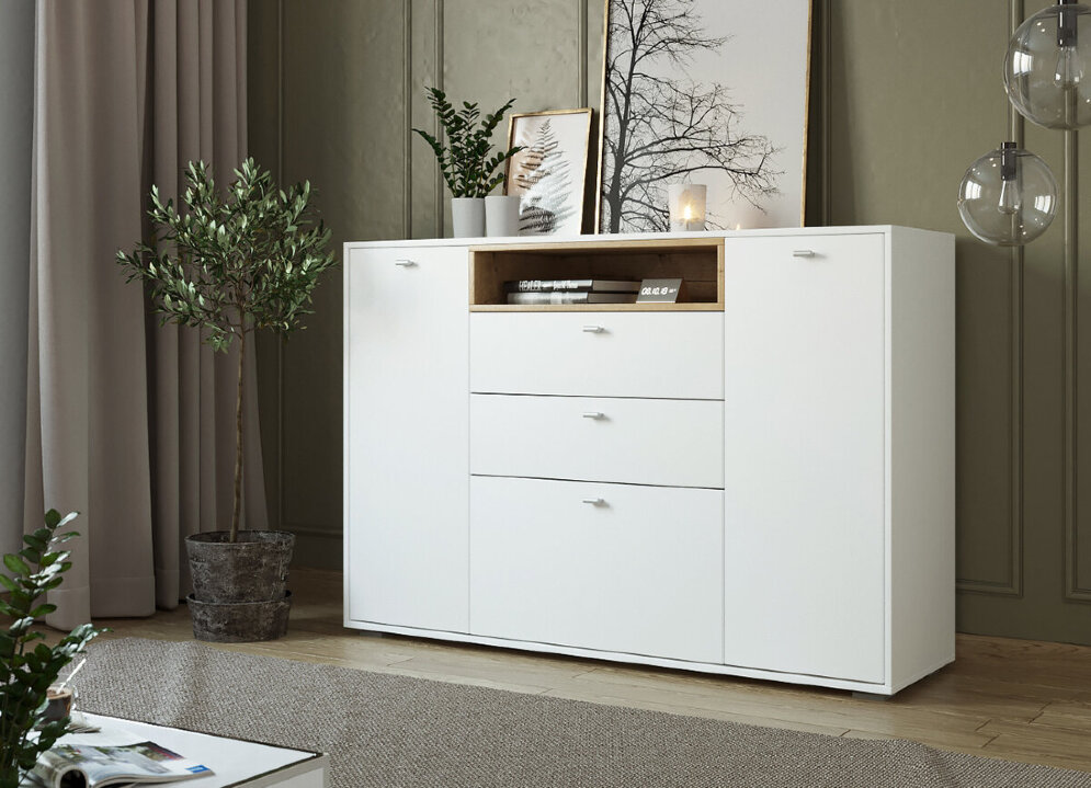 Комод Ланс К303, белый 